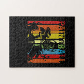 Distrestierter Retroball Puzzle (Horizontal)