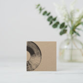 Distrestierter Vinyl Quadratische Visitenkarte (Stehend Vorderseite)