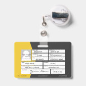 Distributor-Abzeichen Ausweis (Rückseite mit Ausziehbar)