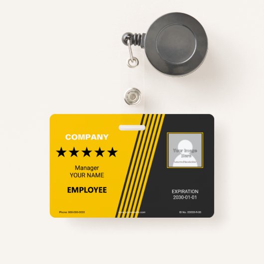 Distributor-Abzeichen Ausweis (Vorderseite mit Rechteck)