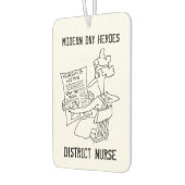 District Nurse Cartoon Autolufterfrischer (Links)