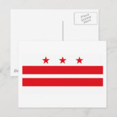 District of Columbia Flag Postcard Postkarte (Vorne/Hinten)