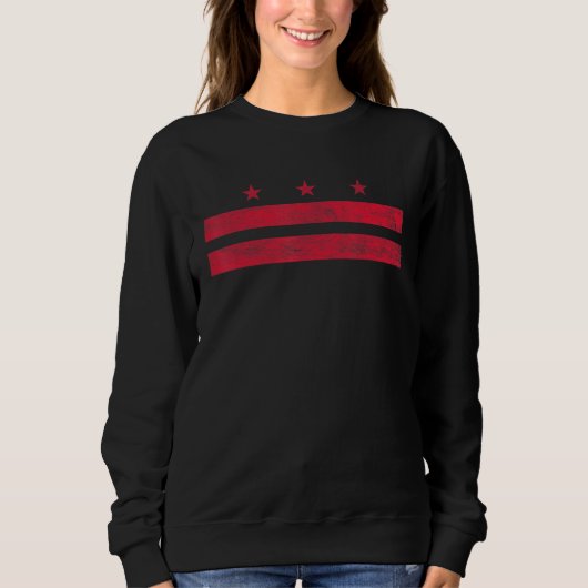 District of Columbia Flag Washington D.C. Sweatshirt (Vorderseite)
