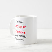 District of Columbia Kaffeetasse (Vorderseite Links)