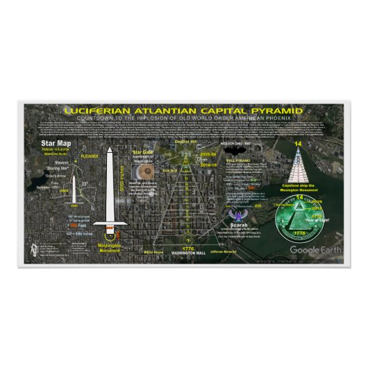 District of Columbia Mall Pyramid Poster (Vorderseite)