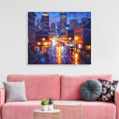 District Street Leinwanddruck (Insitu (Wohnzimmer))