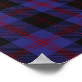 District Tartan - Angus - Digitaler Download Poster (Ecke)
