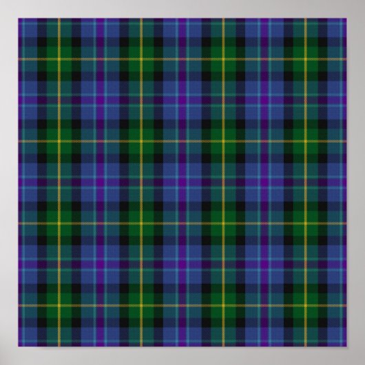 District Tartan - Ayrshire - Digitaler Download Poster (Vorne)
