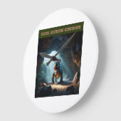 Disturbing View Große Wanduhr (Winkel)