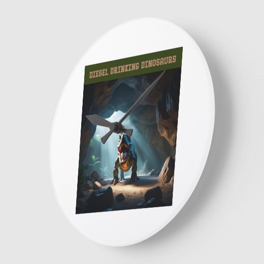 Disturbing View Große Wanduhr (Winkel)