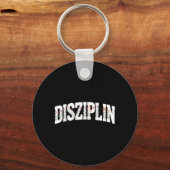 Disziplin Blumen Boho Design Motivation Srt Schlüsselanhänger (Vorderseite)