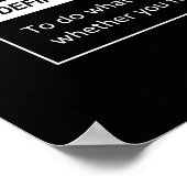 Disziplin - Erfolgsfaktor - Motivierend Poster (Ecke)