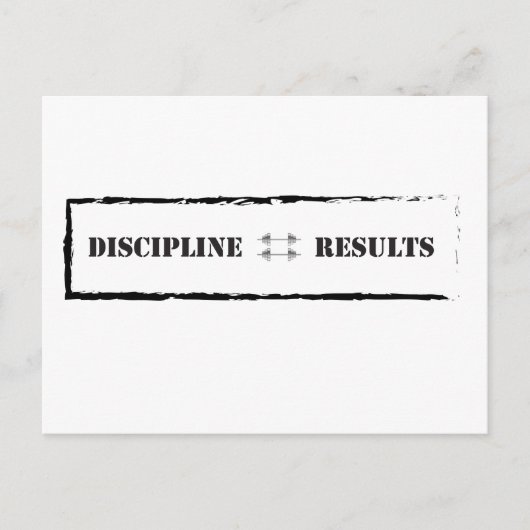 Disziplin = Ergebnisse Postkarte (Vorderseite)