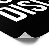 Disziplin gegen Zeitmangel - Motivierend Poster (Ecke)