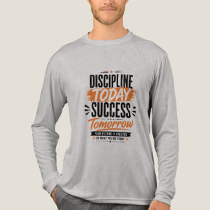 Disziplin heute, Erfolg morgen Motivations-Typogra Tri-Blend Shirt