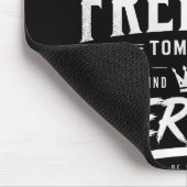 Disziplin Heute Freiheit Morgen Mousepad (Ecke)