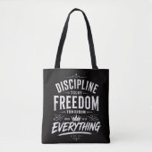 Disziplin Heute Freiheit Morgen Tasche (Vorderseite)