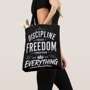 Disziplin Heute Freiheit Morgen Tasche