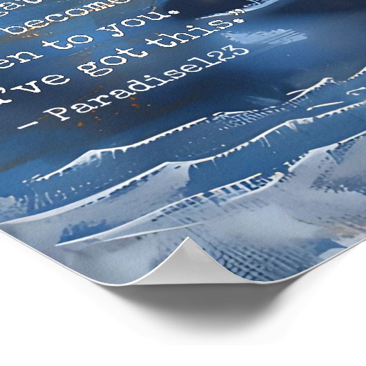 Disziplin in deinem Geist Poster (Ecke)