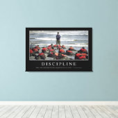 Disziplin: inspirierendes Zitat Leinwanddruck (Insitu (Holzboden))