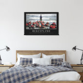 Disziplin: inspirierendes Zitat Leinwanddruck (Insitu (Schlafzimmer))