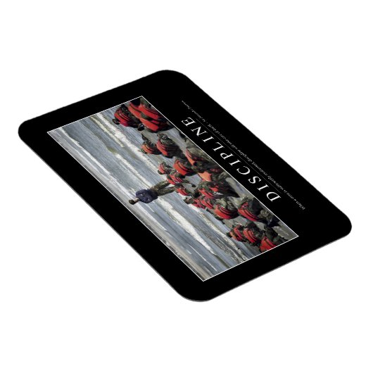 Disziplin: inspirierendes Zitat Magnet (Rechte Seite)