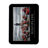 Disziplin: inspirierendes Zitat Magnet (Vertikal)