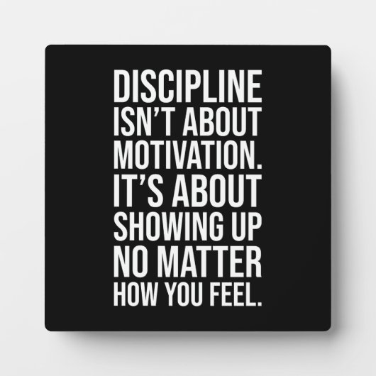 Disziplin ist es, aufzutauchen, zu spielen, zu stü fotoplatte (Vorderseite)