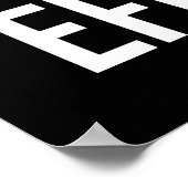 Disziplin ist Freiheit, die als Bemühen, Erfolg ge Poster (Ecke)