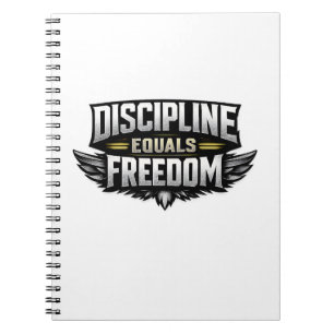 Disziplin ist Freiheit – Motivierendes Design Notizblock