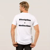 Disziplin ist mehr als Motivation Tri-Blend Shirt (Rückseite voll)