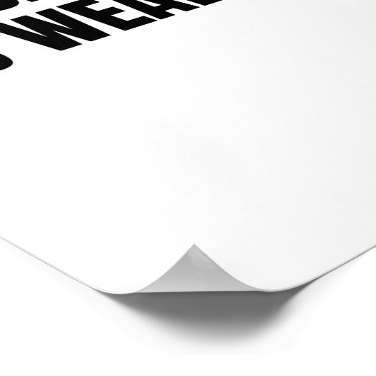 Disziplin ist Wohlstand Poster (Ecke)