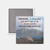 Disziplin Magnet (Vorderseite/Rückseite)