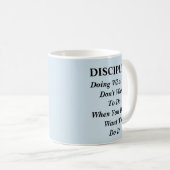 Disziplin - neue Definition Kaffeetasse (VorderseiteRechts)