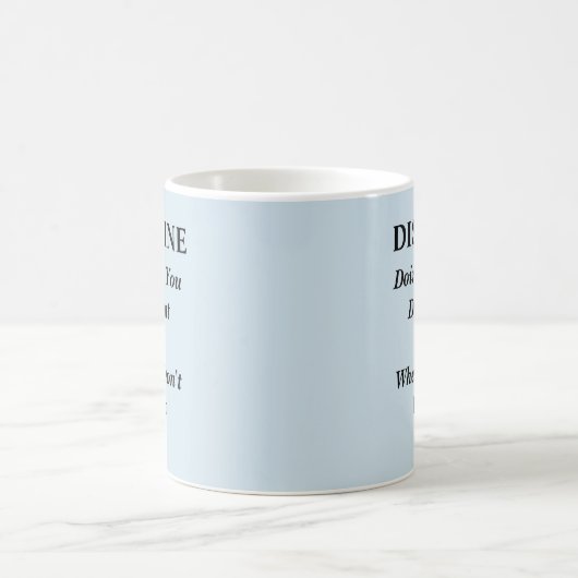 Disziplin - neue Definition Kaffeetasse (Mittel)