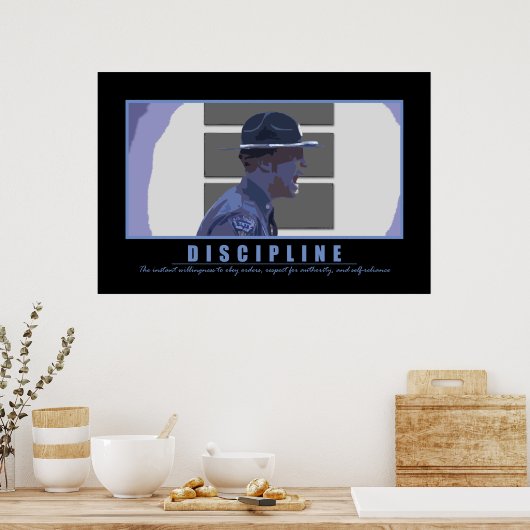 Disziplin Poster (Küche)