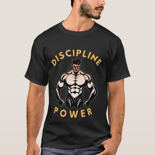 Disziplin Power Gym T-Shirt (Vorderseite)