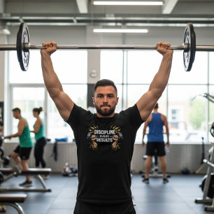 Disziplin schafft Ergebnisse Fitness-Motivation T-Shirt