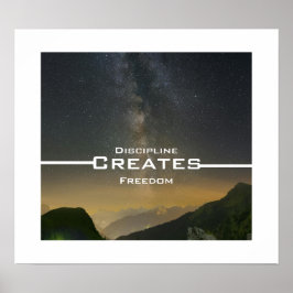 Disziplin schafft Freiheit Poster