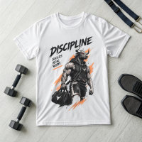 Disziplin schafft wahre Freiheit Bull Gym T-Shirt