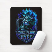 Disziplin statt Hype Bitcoin Krypto-Mentalität Des Mousepad (Mit Mouse)