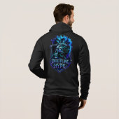 Disziplin statt Hype Bitcoin Krypto-Mindset-Design Hoodie (Schwarz voll)