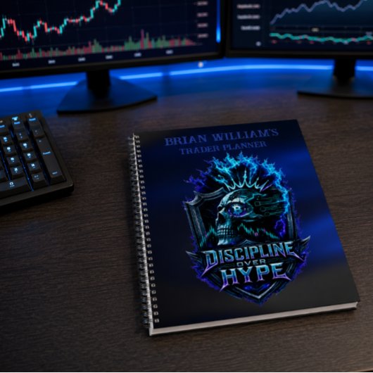 Disziplin statt Hype Blaues Glühen Bitcoin Krypto Planer