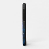 Disziplin statt Hype Blue Grunge Bitcoin Case-Mate iPhone Hülle (Hinten/Links)