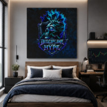 Disziplin statt Hype Blue Grunge Bitcoin