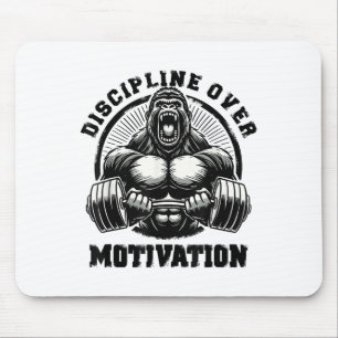 Disziplin statt Motivation Gewichtheben Zitate G Mousepad