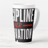 Disziplin statt Motivation  Milchtasse (Rechte Ecke)