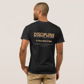 Disziplin T-Shirt (Schwarz voll)