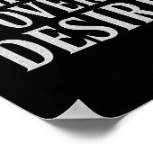 Disziplin über den Bedarf _ Motivierend Angebot Poster (Ecke)