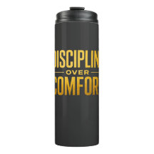 Disziplin über Komfort-Shirt | Motivation & Gedank